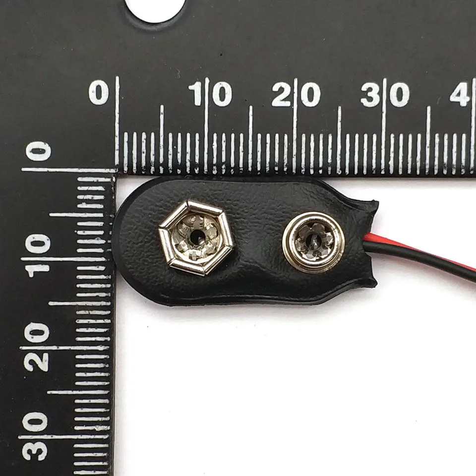 10 шт. держатель батарейного отсека 9 В с линией 15 см |