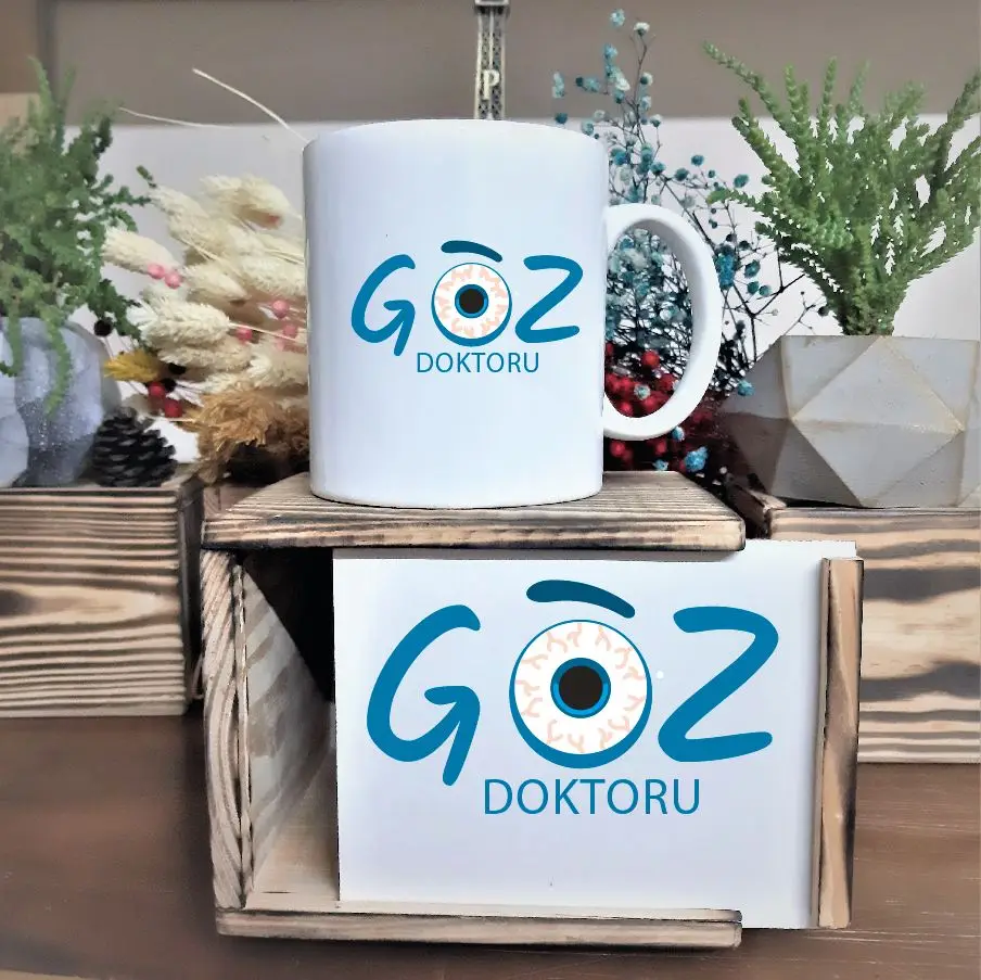 

Eye Doctor Design Wood Boxed Mug Cup