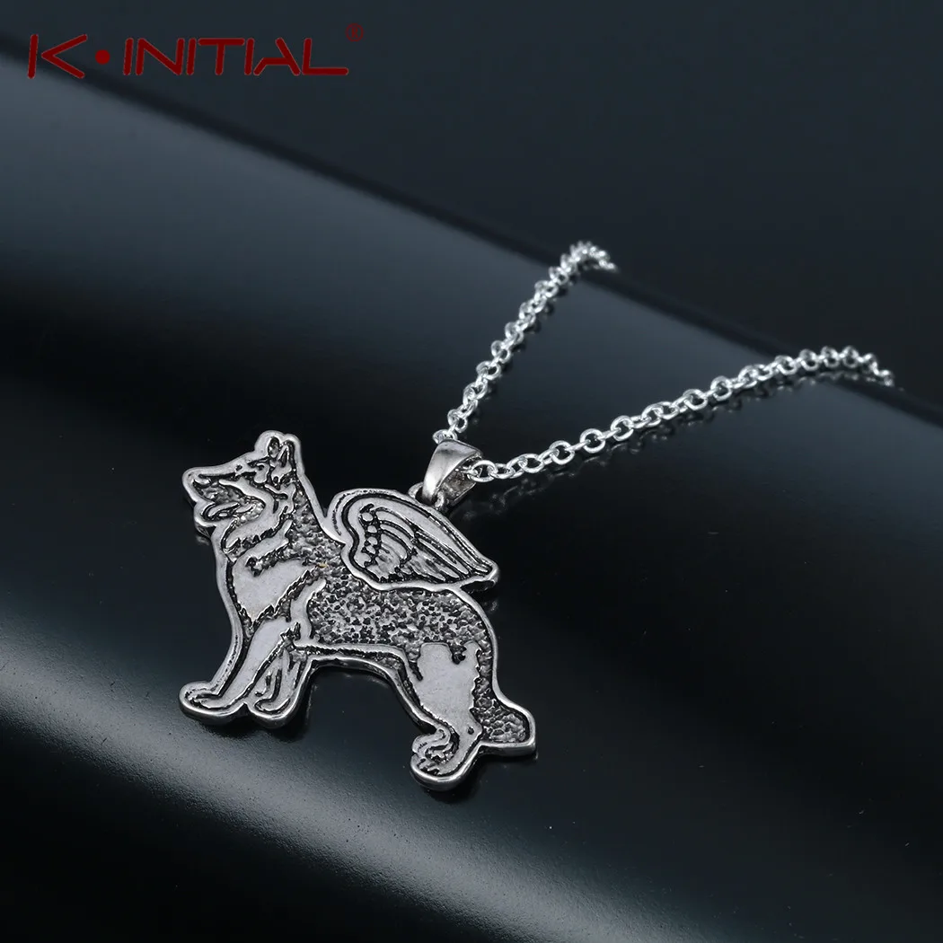 

Kinitial 2019 New German Shepherd Angel Jewelry Necklace Chain Clothing Accessories Necklace Jewelry Dog Necklace Pendant Woman