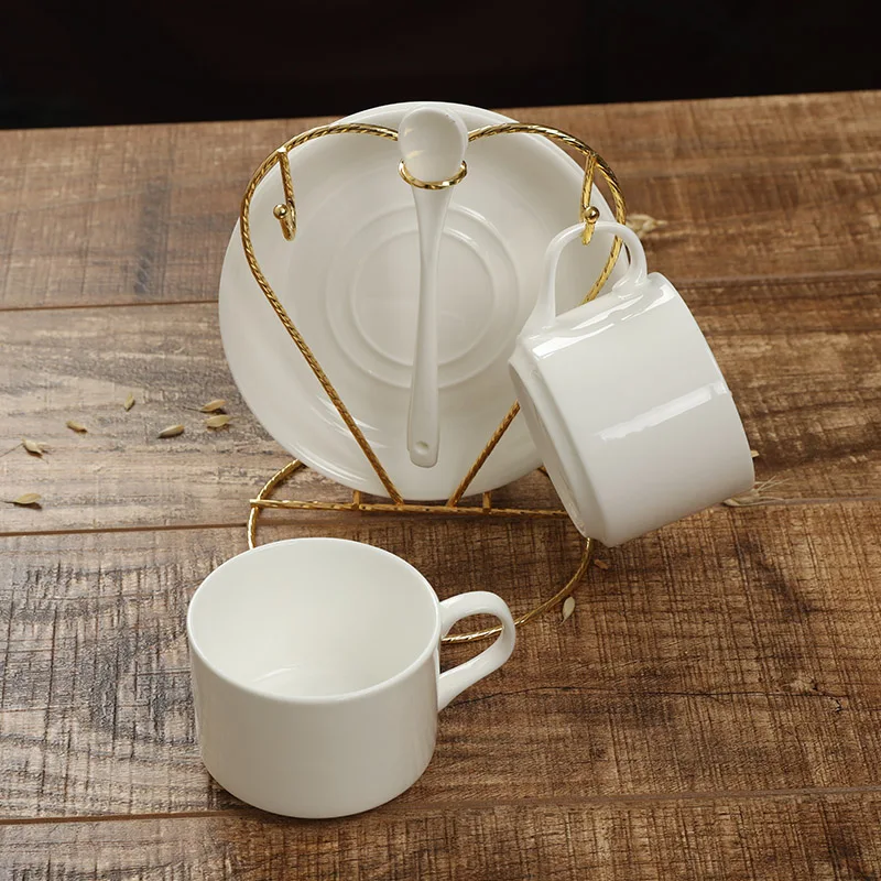 Европейские чайные кружки из костяного фарфора кофейная чашка набор блюдце
