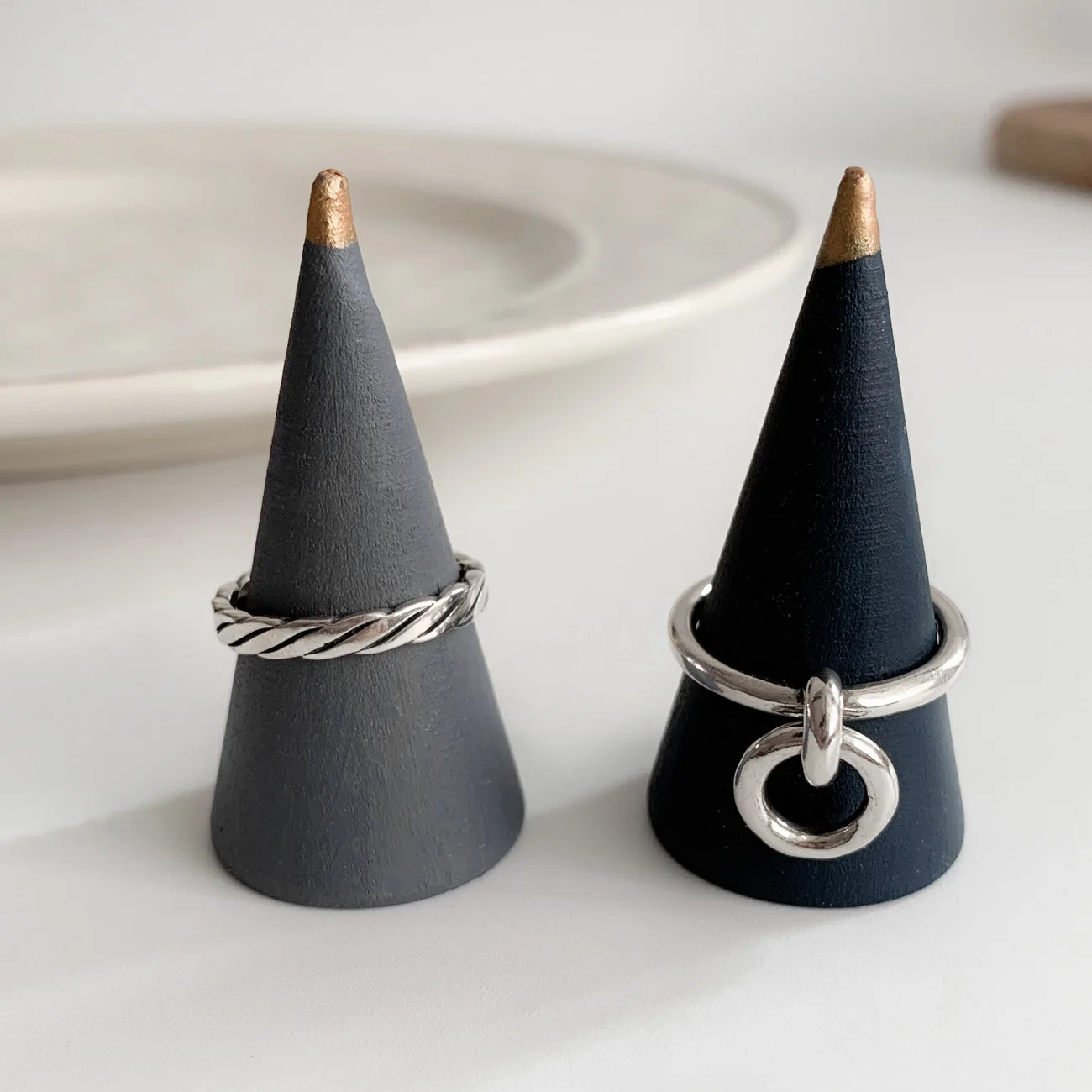 

Женское кольцо из серебра 925 пробы Dongdaemun, открытое шикарное светильник ЦО из тайского серебра в южнокорейском стиле