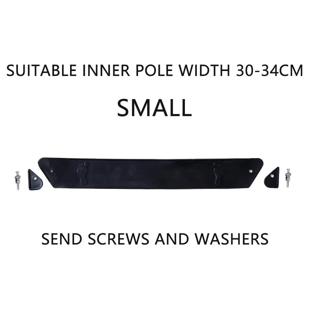Pedal de calidad para cochecito de beb&eacute;, reposapi&eacute;s antideslizante compacto de pl&aacute;stico negro, accesorios para cochecito de beb&eacute;, tama&ntilde;o grande/peque&ntilde;o-5