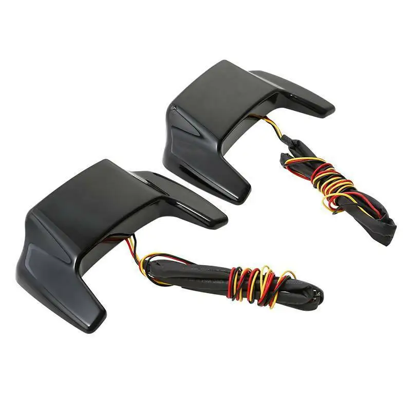 Мотоциклетные сиденья с крышкой спойлеры со светодиодный светильник кой для Harley