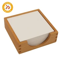montessori learning education wooden material paper box 14x14cm language writing children toy teaching aids tray kids toy