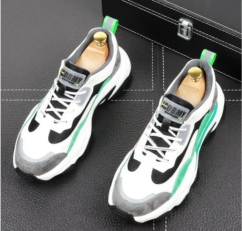

Fashion Shoes Men Sneakers Platform 2020 Spring/autumn New Male Leisure Shoes Chunky Sneakers Black Shoe Mens Casual