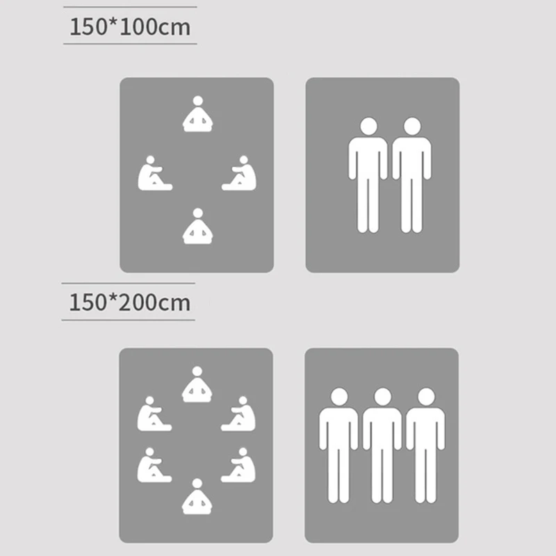 Коврик для пикника 200*200 см влагостойкий походов пляжа палатки машинная стирка |