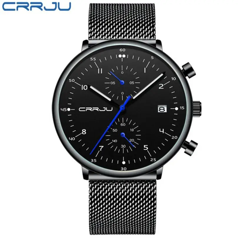 

Часы наручные мужские из нержавеющей стали, роскошные брендовые Кварцевые водонепроницаемые в стиле милитари, с датой