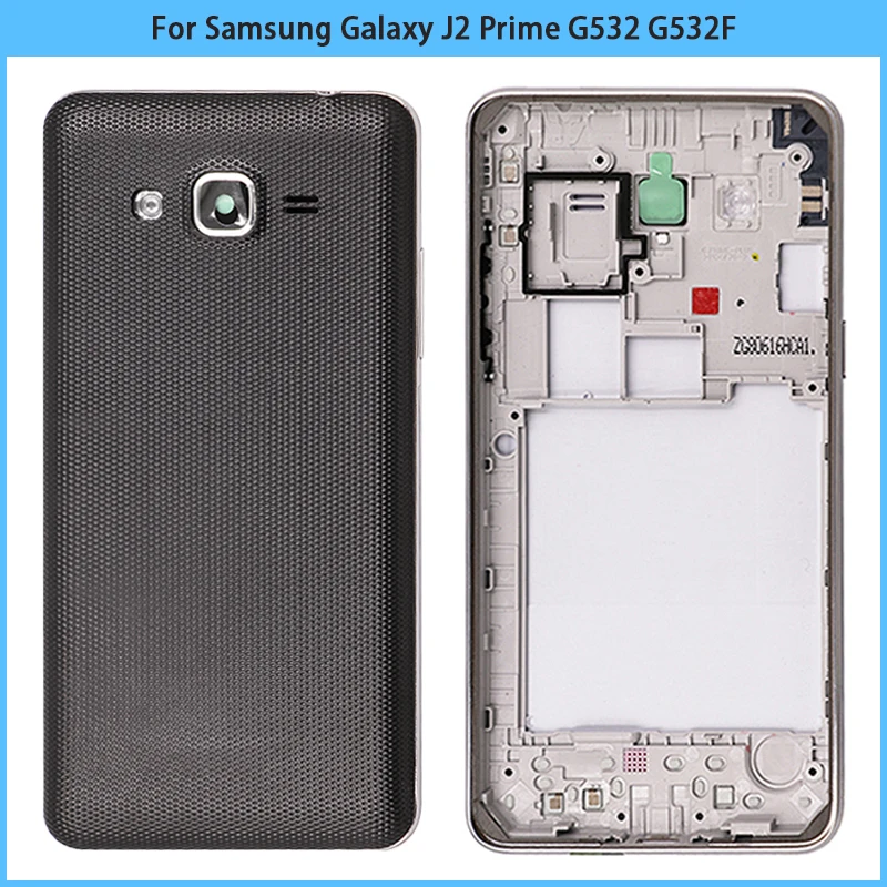 

10PCS For Samsung Galaxy J2 Prime G532 G532H G532F G532G Middle Frame Bezel Battery Back Cover Rear Door Full Housing Case