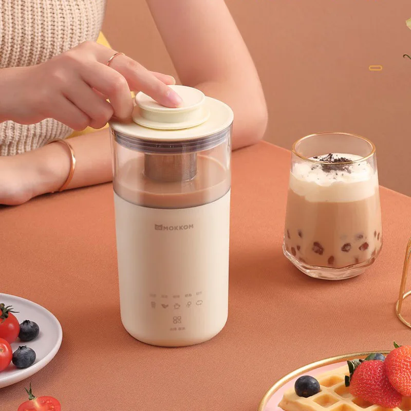 5 In 1 Portable Milk Tea Machine Multi-functional Milk Foam Mechanical Coffee Machine Diy Automatic Health Care Tea 350ml