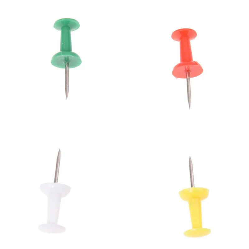 100 шт. цветные металлические кнопки для большого пальца|Канцелярские булавки| |