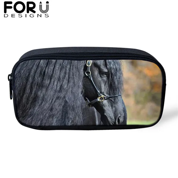 FORUDESIGNS/3 шт./компл. красивый фризская лошадь печати школьная сумка для мальчиков и подростков, рюкзак для девочек, детей, студентов рюкзак для путешествий - Цвет: CDGX1510K