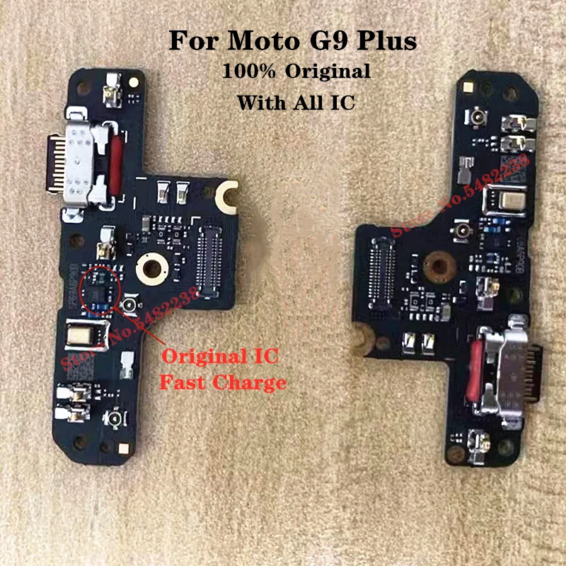 

100% оригинальная зарядная плата для микрофона для Moto G9 Plus G9plus Быстрая зарядка USB-порт для зарядки док-станция гибкий кабель с разъемом для мик...