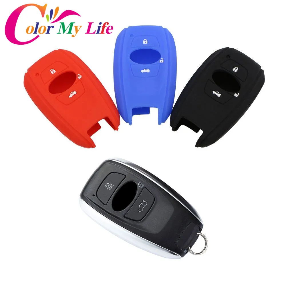 Силиконовый автомобильный смарт чехол для ключей Fob защитный Subaru Legacy Impreza Forester Xv