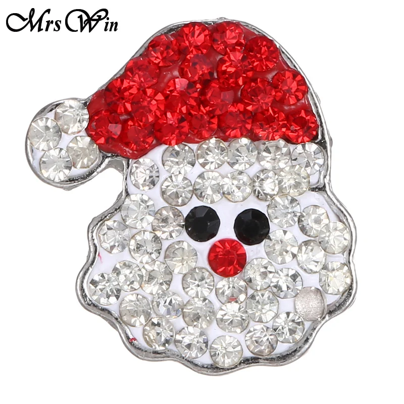 6pcs/lot Christmas Snap Jewelry Snowman Deer Snowflake 18mm metal Buttons Fit Leather Bracelet necklace | Украшения и аксессуары