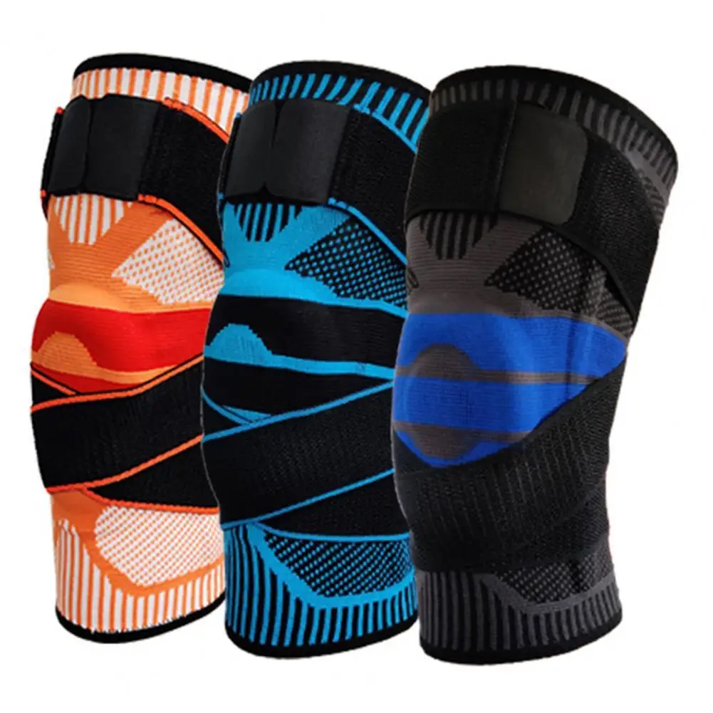 

1Pair Knee Pad Reusable Brace Protector Nylon Sport Compression Knee Pad Sleeve Sports Knee for Basketball Volleyball Sports