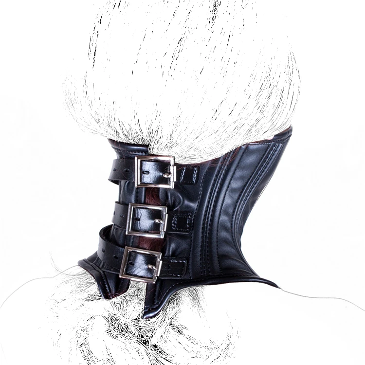 Slave Косплэй высокие кожаные ботинки осанки колье растяжения в готическом стиле с