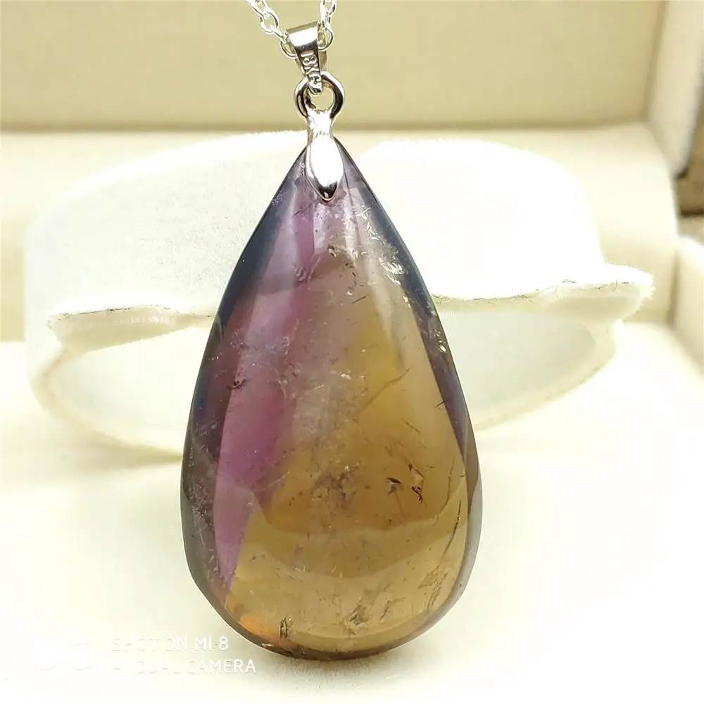 Высокое качество природный Аметрин Кварц фиолетовый желтый драгоценный камень