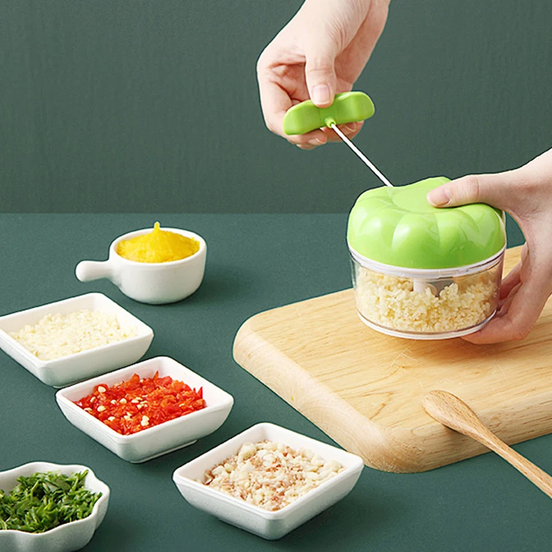 Mini 170ML Powerful Meat Grinder Hand-power Food Chopper Mincer Mixer To Chop Fruit Vegetable Nuts Shredder Tools | Дом и сад