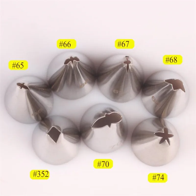 7 Different Styles Leaves Cream Stainless Steel Icing Piping Nozzles Tips Cake Decorating Cupcake Pastry Tools | Дом и сад