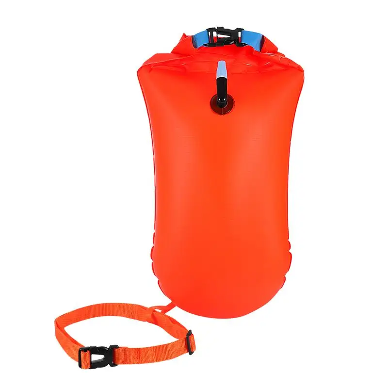 VORCOOL 1PC Open Water Swim Buoy Ultralight Safety Float Swiming Bag for Swimmers Triathletes Snorkelers Surfers (Orange)