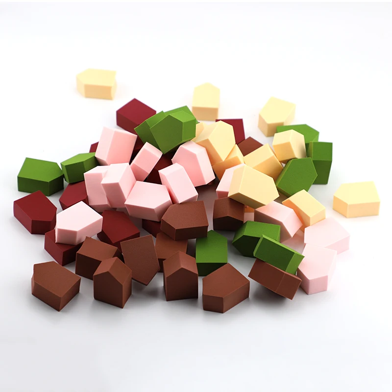 12 шт Мода 5 цветов дополнительная губка косметический спонж для нанесения