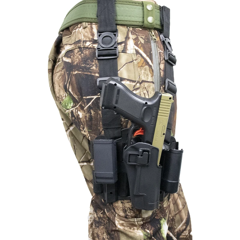 

Tactical Pistol Holster For Colt 1911 Hunting Pistol Gun Case Thigh Holster Army Right Side Compact Hand Gun Belt Leg Holster
