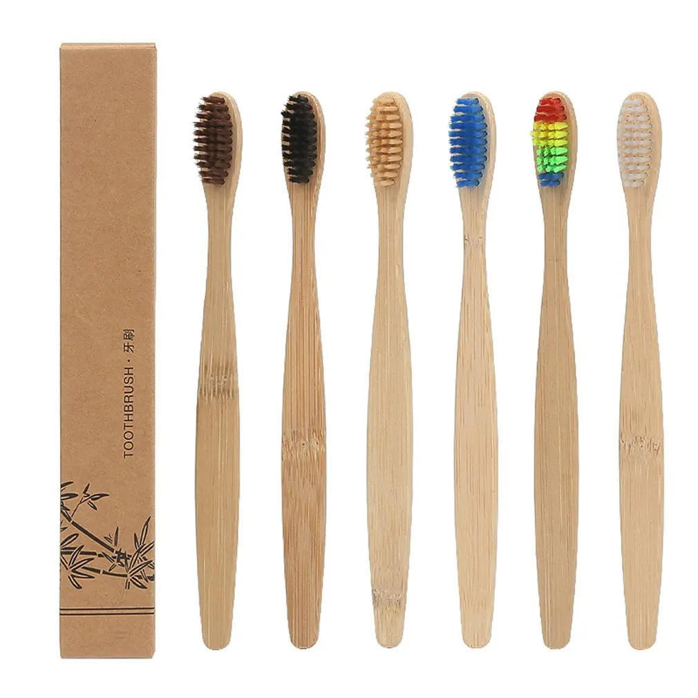 

Bamboo Toothbrush Bamboo Toothbrush Bamboo Toothbrush Natural Bamboo Handle Wood Healthy Environmental Friendly Soft Hair