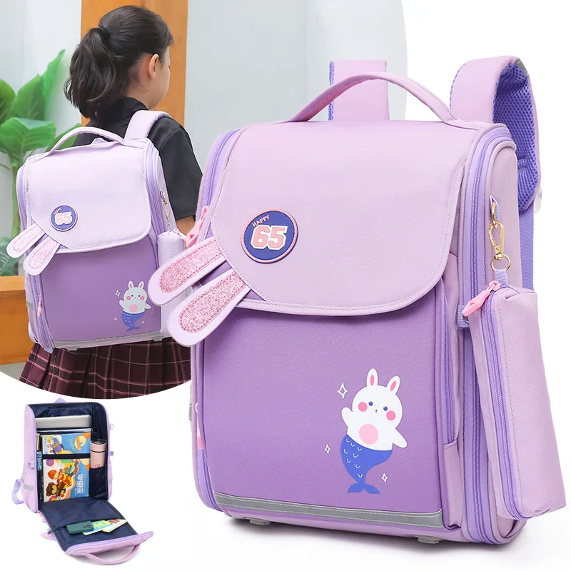 2021 водонепроницаемый детский ортопедический школьный рюкзак для девочек