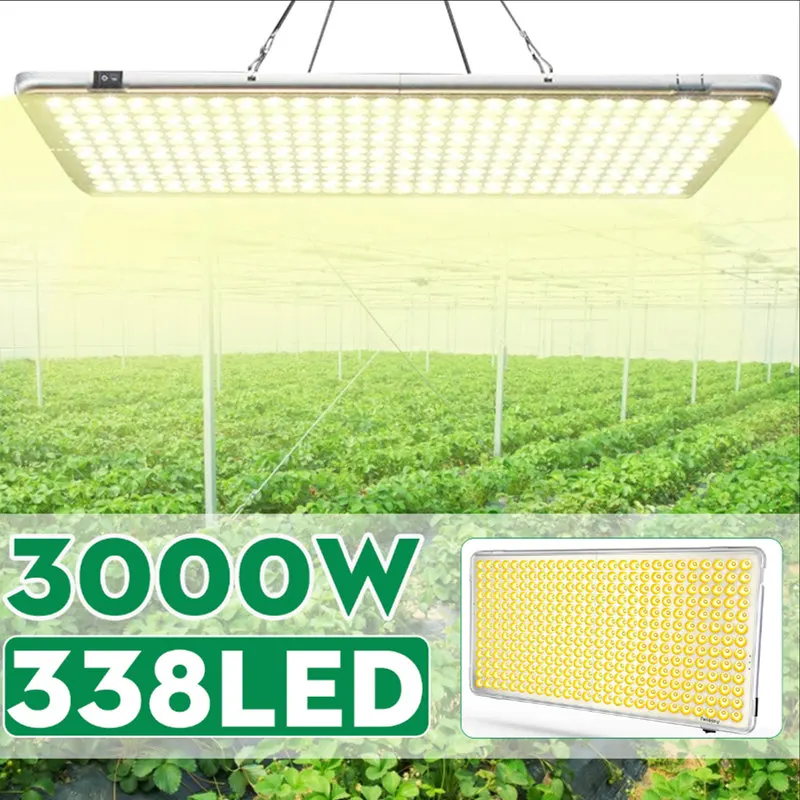 

338led Indoor Led 3000W 3500K Fold Grow Light Panel Full Spectrum Phyto Lamp For Flowers Lamp For Plants Warm White Led lamp