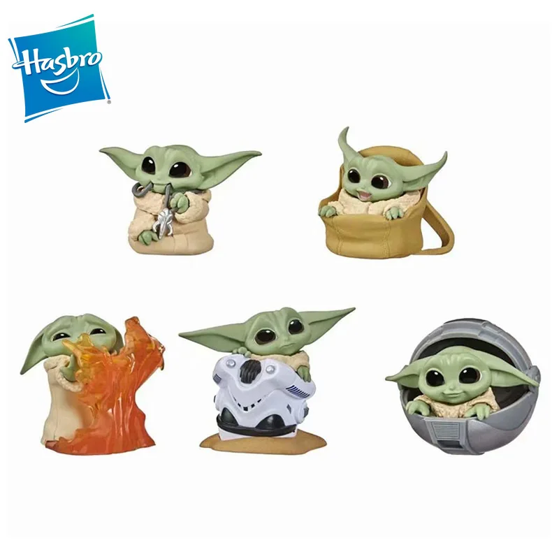 

New 6pcs Star Wars Baby Master Yoda Vehicle Setting Up The Box Doll Action Figure Doll Model Anime Toys Christmas Gift Toys