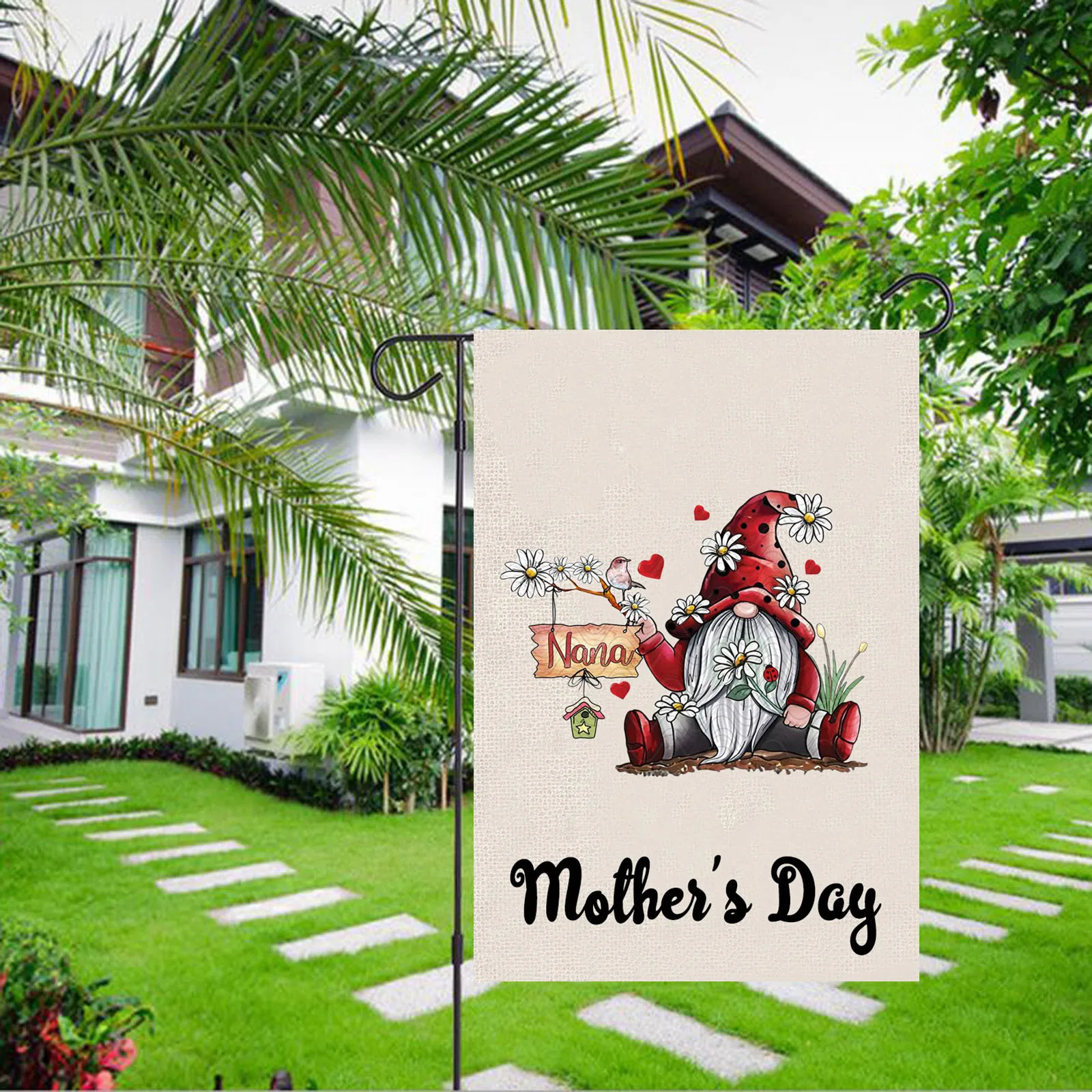 Садовый флаг на день матери безлицевая кукла уличное украшение для дороги сада