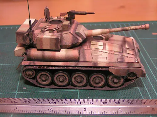 FV101 Скорпион бак 3D Бумага модель с трехмерной аппликацией в виде Hand made рисунки