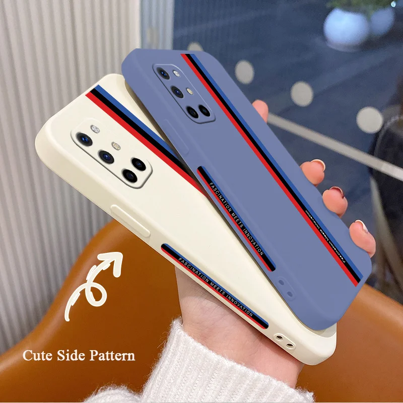 

Minimalism Liquid Silicone Soft Case For Oneplus 8t 9 9pro 9r pro Shockproof Phone Cover