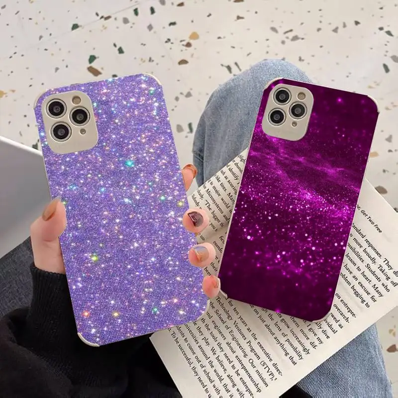 

Starlight blazed art Phone Case Lambskin Leather For iphone 12 11 8 7 6 XR X XS PLUS MINI PLUS PRO MAX Shockproof