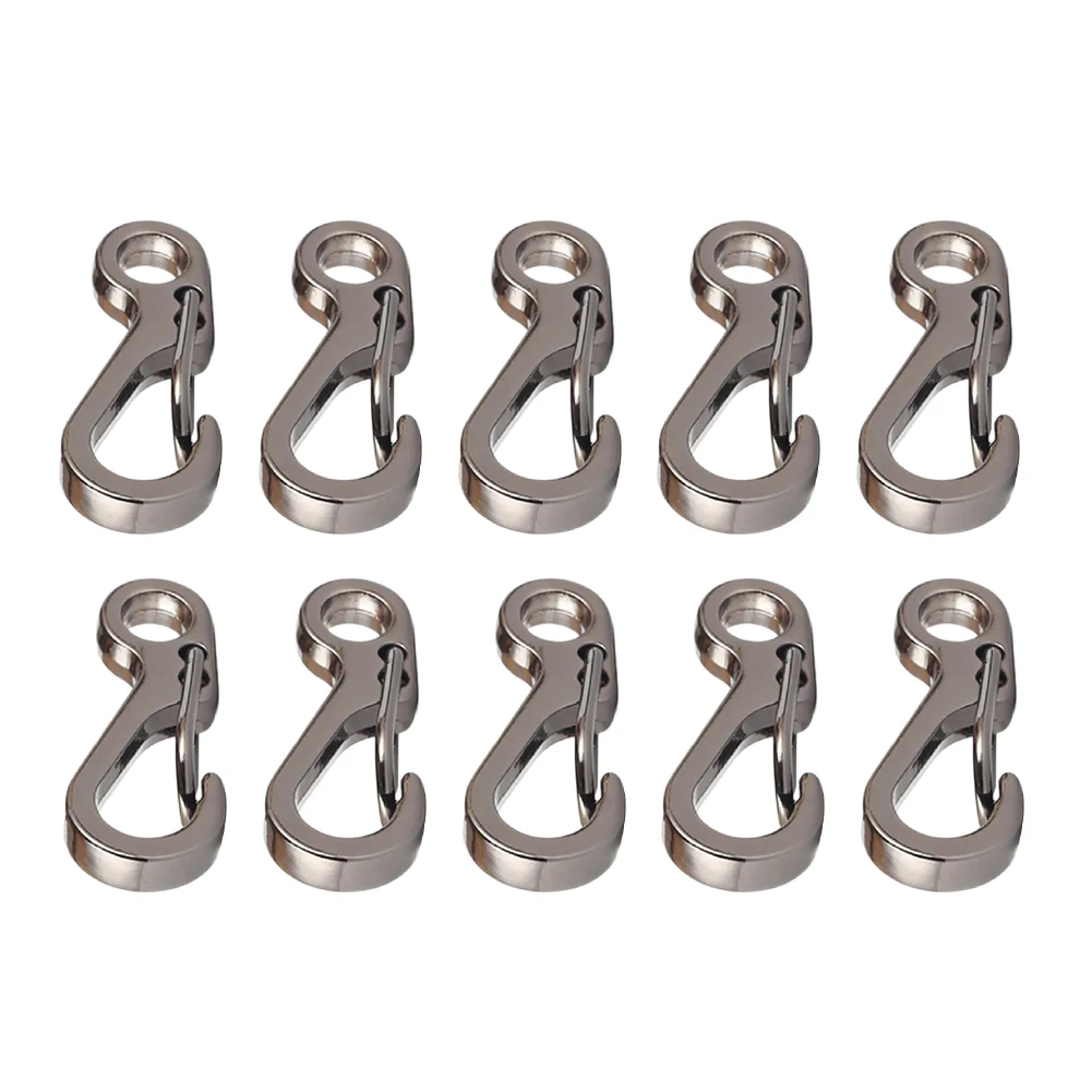 

10Pcs Mini Carabiner Camping EDC Survival Climbing SF Spring Backpack Clasps Keychain Paracord Tactical Gear Hooks Key Chain