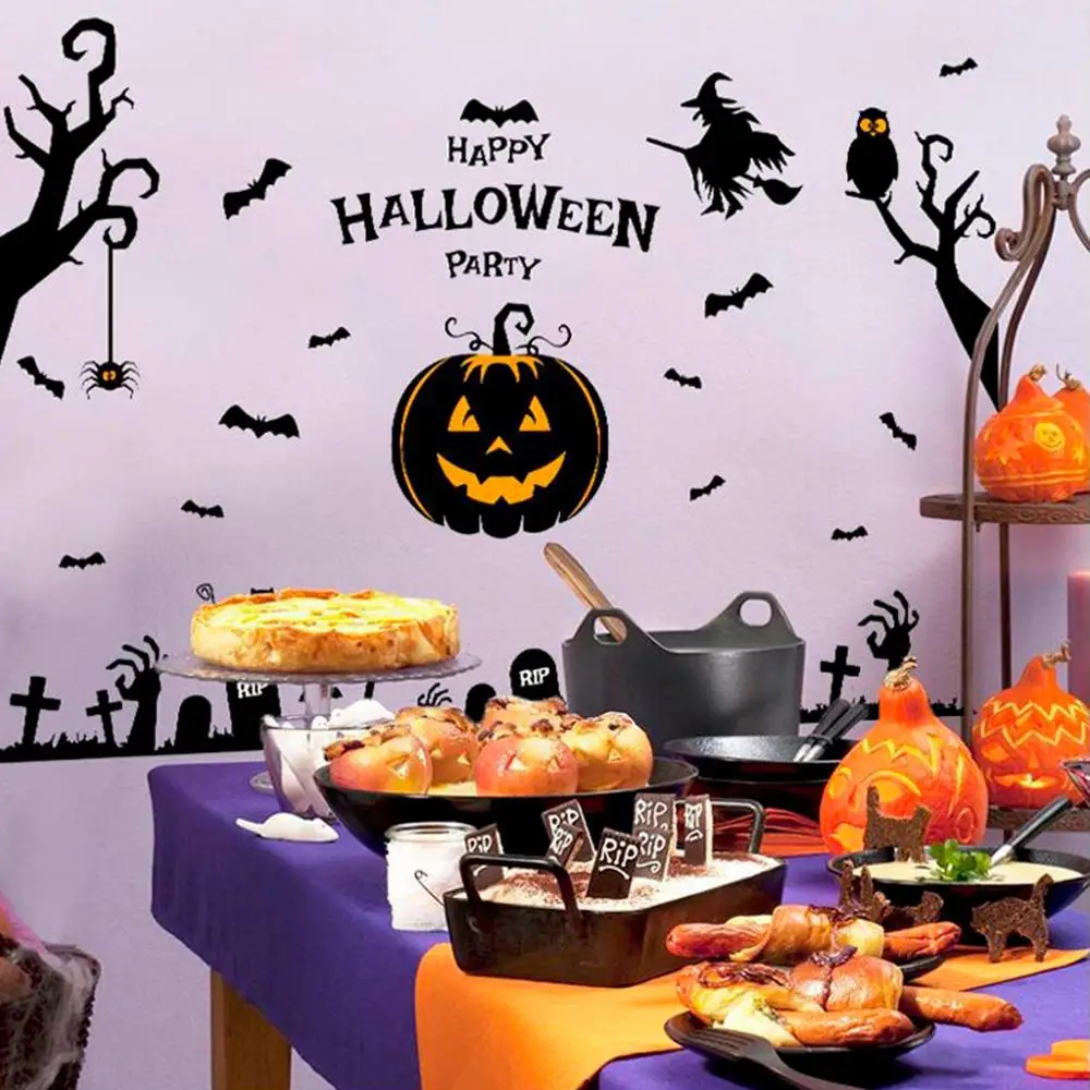 Staraise Non-woven Halloween Ornament Witch Skull Skeleton Decoration 2019 Party Supplies Accessories | Дом и сад