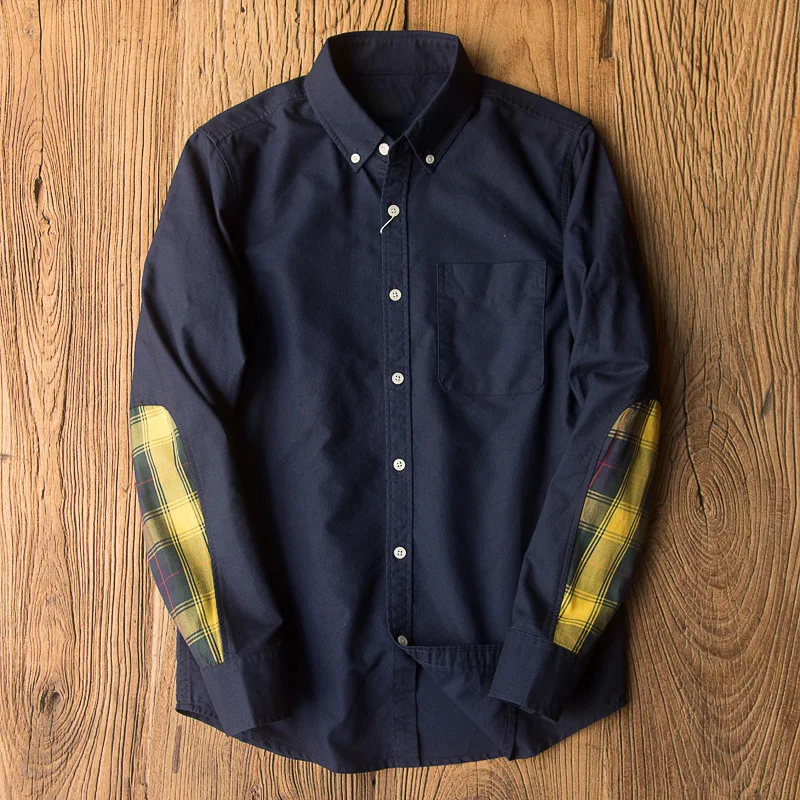 Мужская рубашка из ткани оксфорд