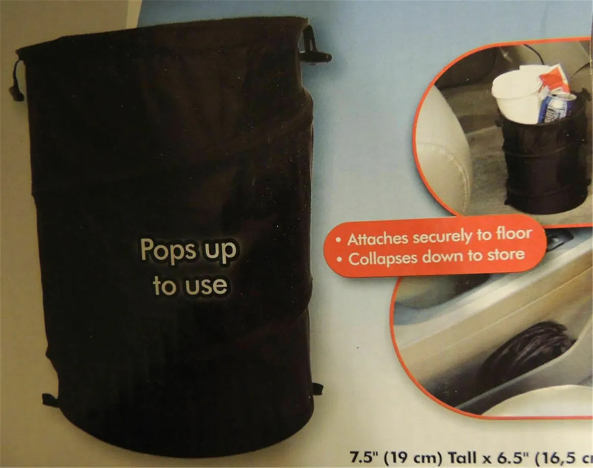 2019 Новейшая модная Складная Автомобильная корзина водостойкая черная мусорная