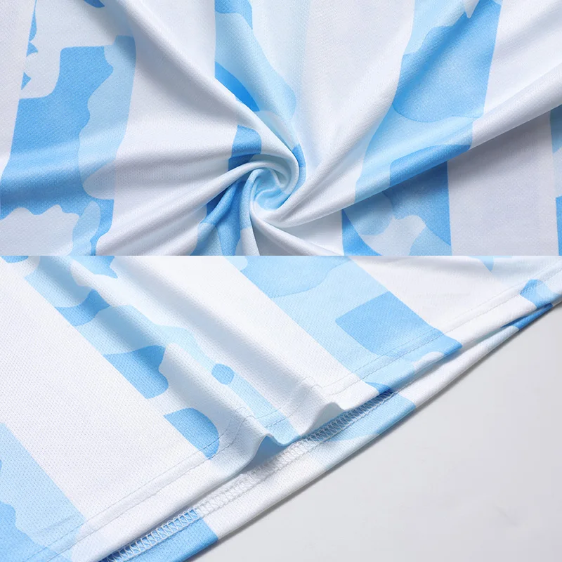 

Hot Sale Blank Kids Soccer Jerseys for Argentinaea 2021 Adult Football Shirt DybalaIcardi Oversize Camisa De Time Plus Size Run