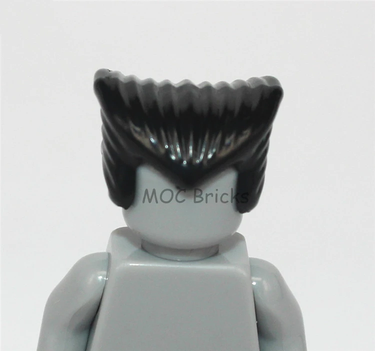 1003A 10 шт./лот кубики Moc DIY фигурки части мужские волосы Мини Аксессуары для кукол развивающие строительные блоки игрушки для детей рождественские подарки - Цвет: 1003A