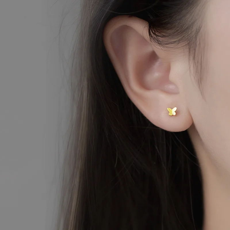 2020 новые модные милые маленькие серьги-гвоздики для пирсинга женские золотые