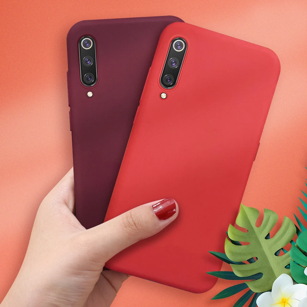 Мягкие чехлы из ТПУ для телефона Xiao mi Red 7 Note 6 5 Pro Liquid Silicone Back Защитная крышка Xiaomi 8