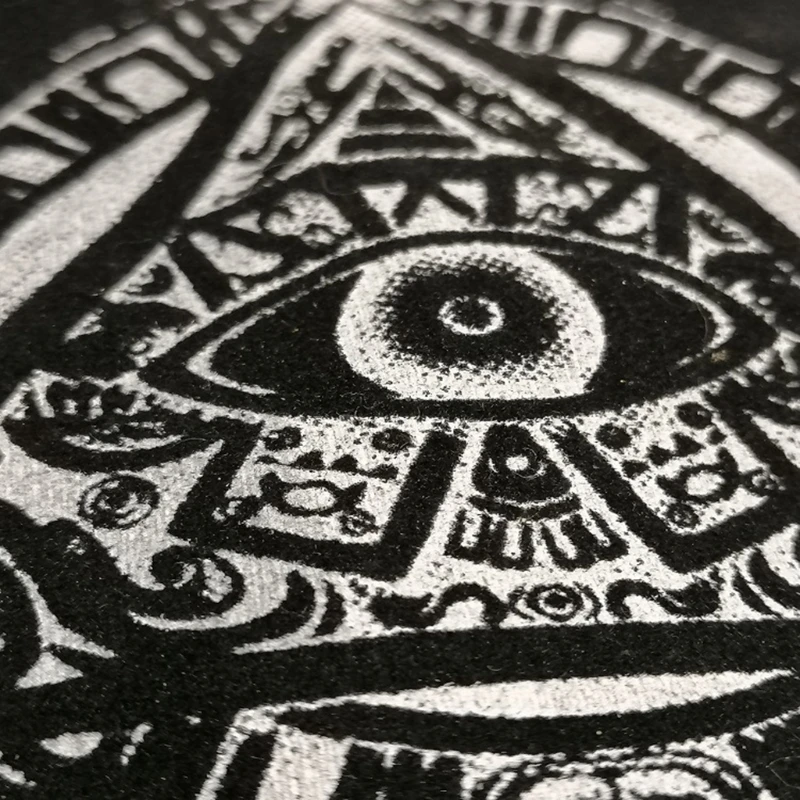 

10x15cm Oracle Card Storage Bag Pyramid Eye Drawstring Pouch Case Holder Witch Divination Accessories D5QD