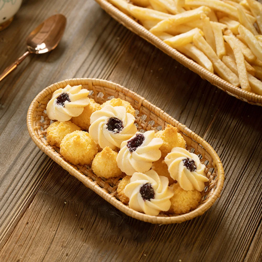 

1Pc Hand-woven Flower Basket Fruit Basket Flower Basket Home Sundries Basket