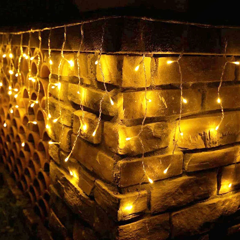 

LED Frappuccino Light Chain 8 mode adjustable Christmas electronic lights 5 m 96 lights Festival water curtain lights