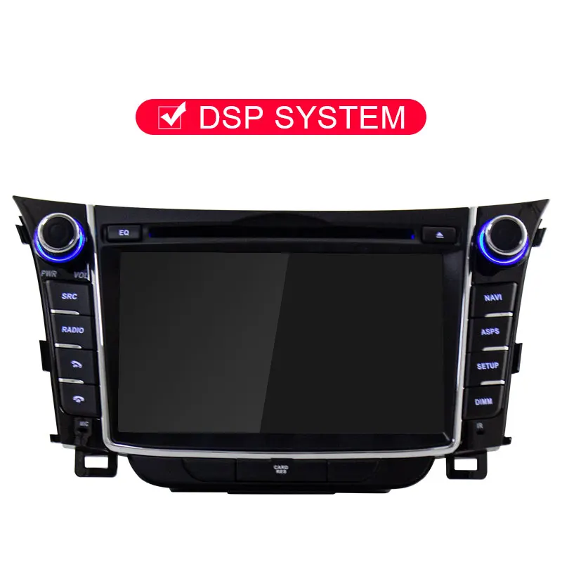 With DSP JDASTON Android 9,0 автомобильный dvd-плеер для hyundai I30 Elantra GT 2012- wifi Мультимедиа gps стерео 2 Din Автомобильный магнитофон - Цвет: With DSP
