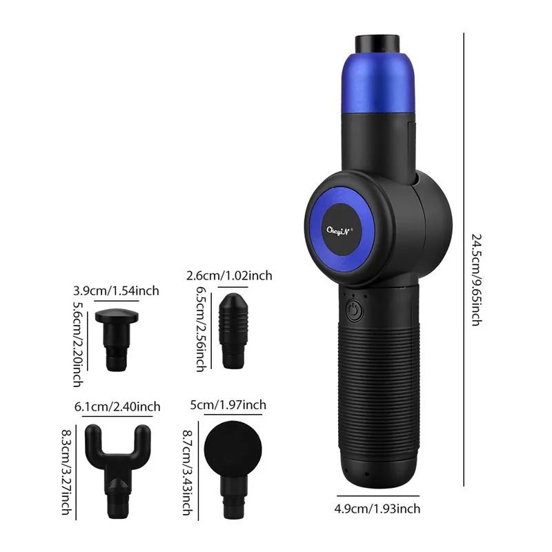 

CkeyiN Foldable Fascia Gun Rotatable Massage Gun Pain Relief Deep Tissue Body Massager Sports Muscle Tension Relief Percussion50