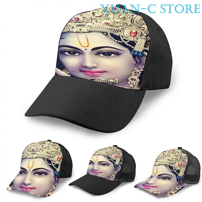Кришна Индийский Бог баскетбольная Кепка для мужчин Дамская Мода сплошным