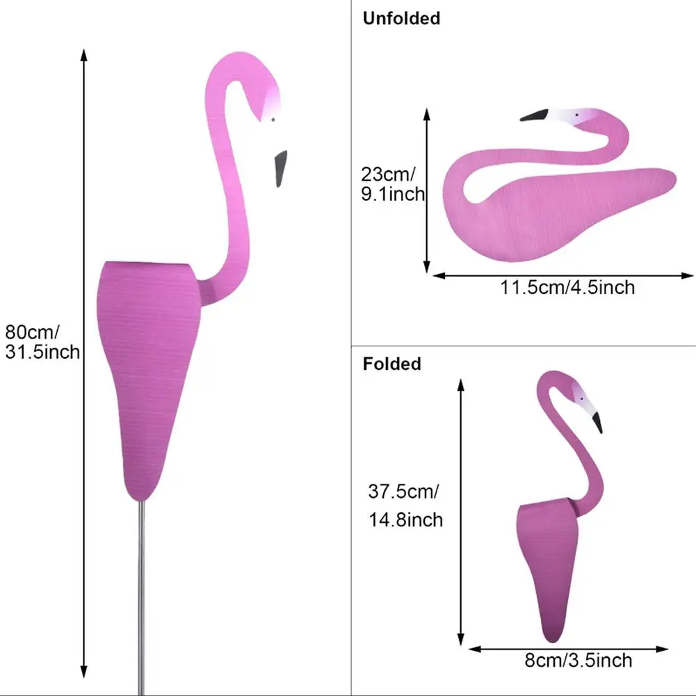 

Innovative Flamingo Spinner Whimsical Bird Absolutely Gorgeous Unique Dynamic Bird Wind Spinner Terrace Garden Decoration