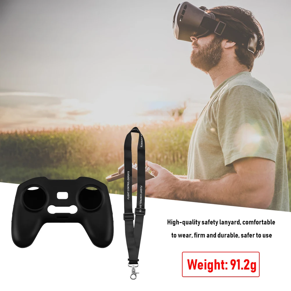 Силиконовый чехол накладка на шею для DJI FPV комбинированный протектор пульта